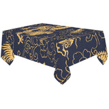 Gold dragon pattern Tablecloth