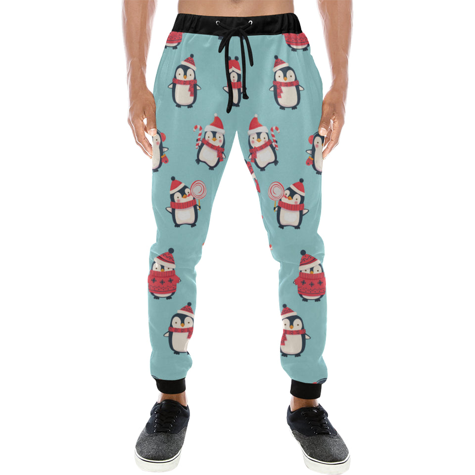 Cute penguin christmas  design pattern Unisex Casual Sweatpants