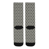 Coffee bean abstract modern pattern Crew Socks