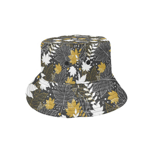 Beautiful gold autumn maple leaf pattern Unisex Bucket Hat