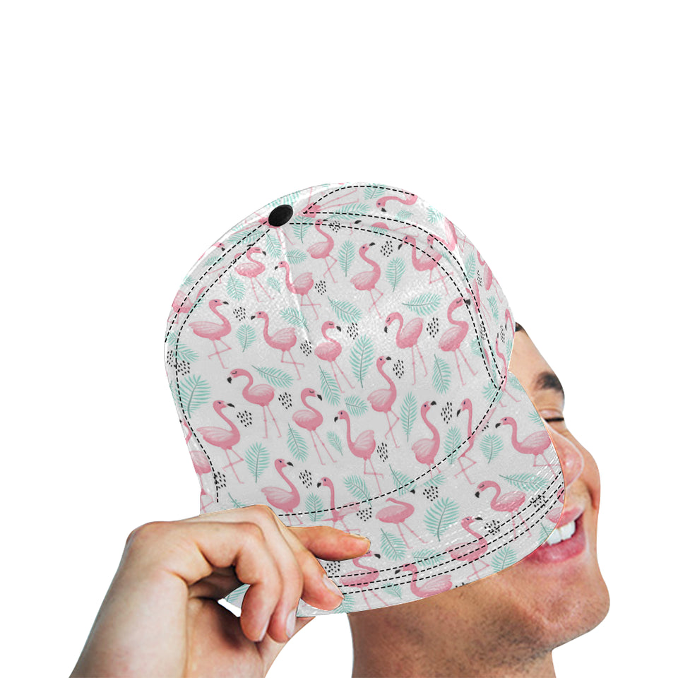 Cute flamingo pattern All Over Print Snapback Cap