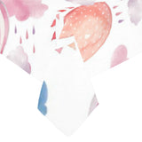 Watercolor air balloon cloud pattern Tablecloth