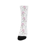 Cute poodle dog star pattern Crew Socks