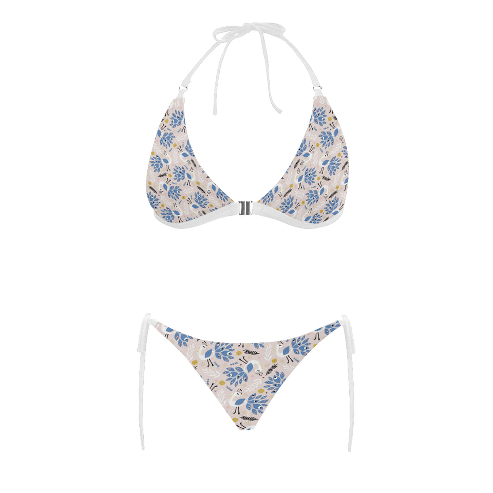 Cute peacock pattern Sexy Bikinis Two-Piece Swimsuits