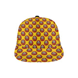 Daruma japanese wooden doll yellow background All Over Print Snapback Cap