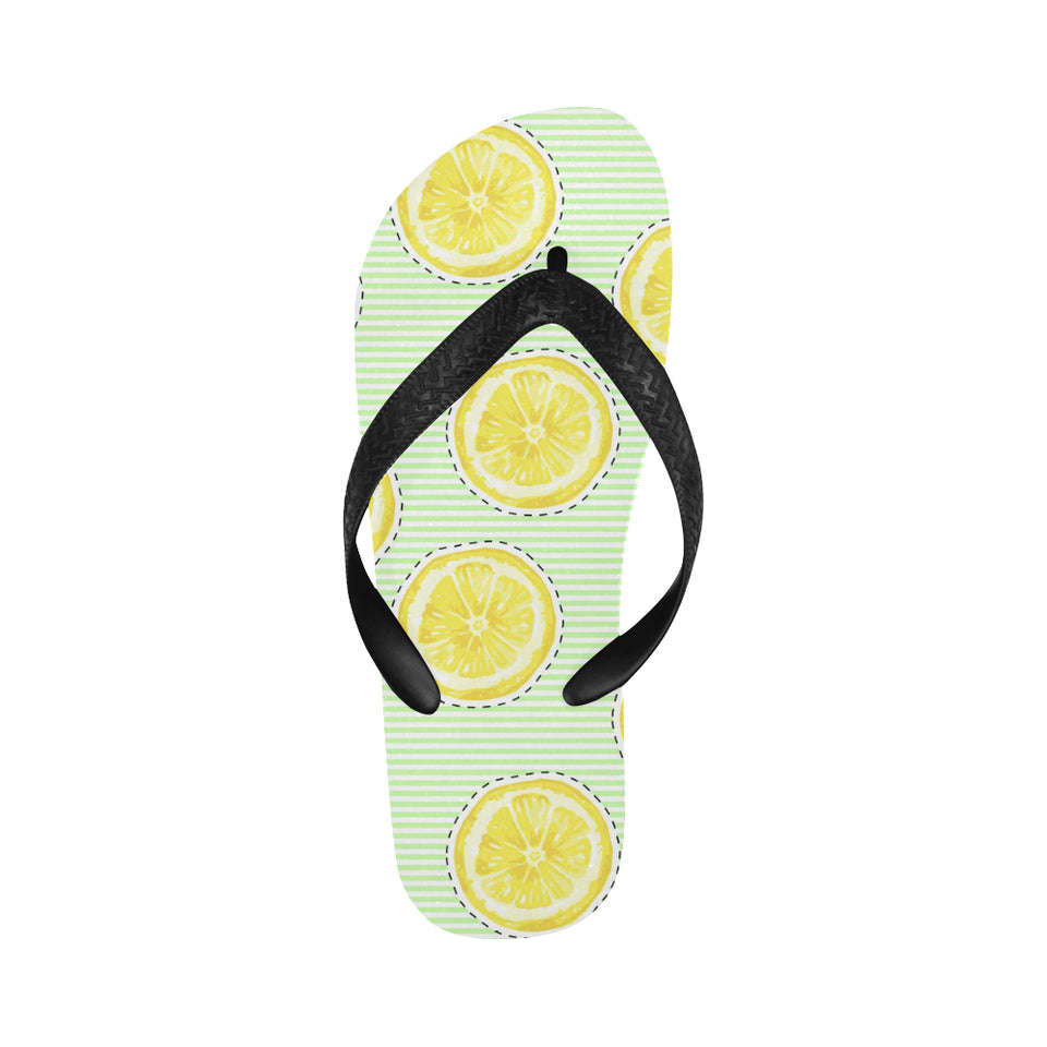 slice of lemon pattern Unisex Flip Flops