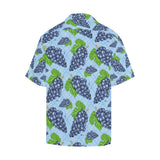 Watercolor grape pattern Men's All Over Print Hawaiian Shirt