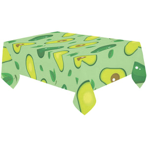 Avocado pattern green background Tablecloth