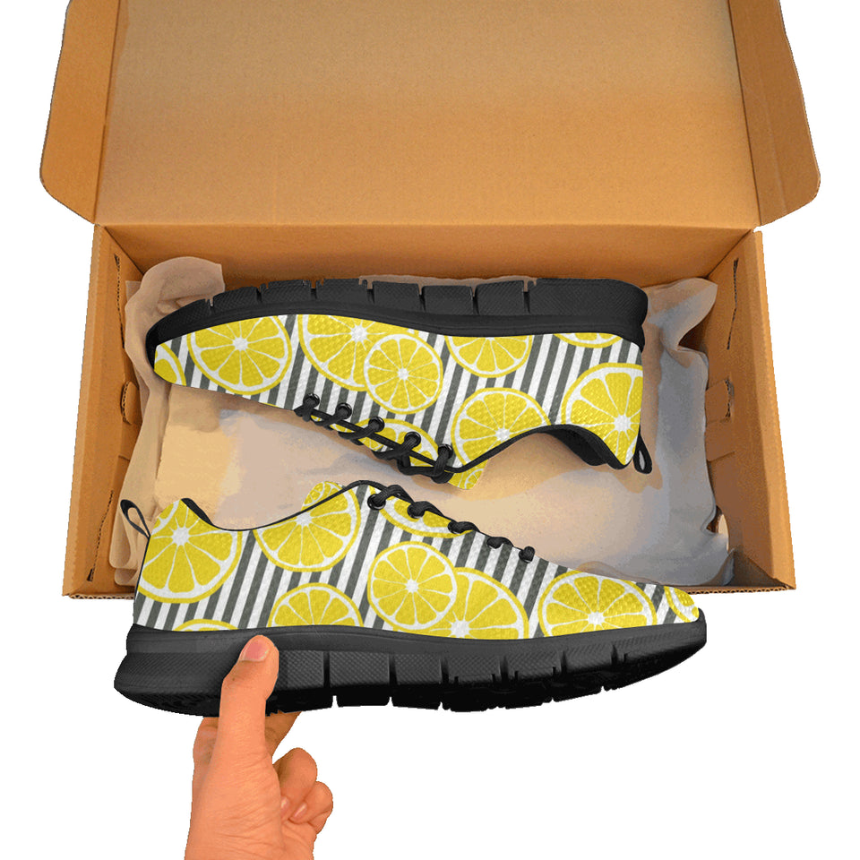 slice of lemon design pattern Men's Sneaker Shoes