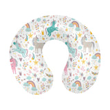 Colorful unicorn pattern U-Shaped Travel Neck Pillow