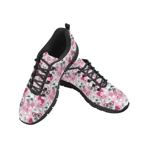 Yorkshire Terrier Pattern Print Design 03 Men's Breathable Sneakers ( Model 055)
