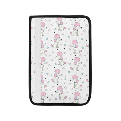 Cute poodle dog star pattern Car Seat Belt Cover
