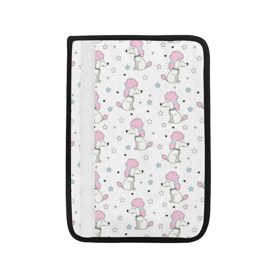 Cute poodle dog star pattern Car Seat Belt Cover