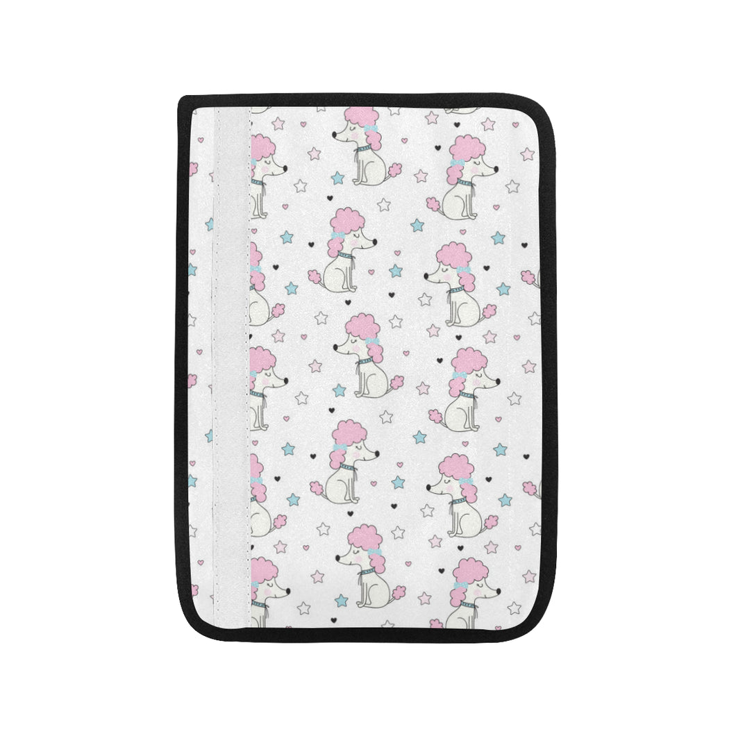 Cute poodle dog star pattern Car Seat Belt Cover