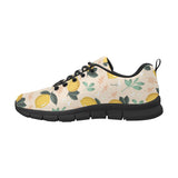 lemon flower leave pattern Men's Sneaker Shoes