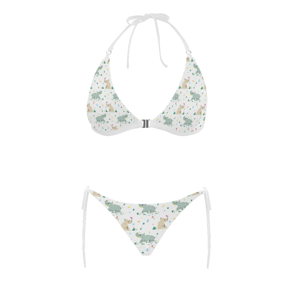 Cute Rhino pattern Sexy Bikinis Two-Piece Swimsuits