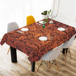 cacao beans tribal polynesian pattern Tablecloth