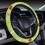 Snail Pattern Print Design 01 Car Steering Wheel Cover