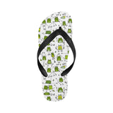 Sketch funny frog pattern Unisex Flip Flops
