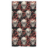 Red snake skull pattern Bath Towel