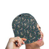 Raccoon tropical leaves pattern All Over Print Snapback Cap