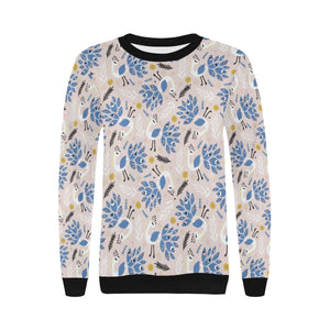 Cute peacock pattern Women's Crew Neck Sweatshirt