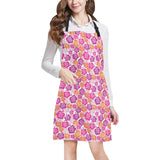 Hibiscus Pattern Print Design 01 All Over Print Adjustable Apron