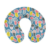 Colorful mushroom design pattern U-Shaped Travel Neck Pillow