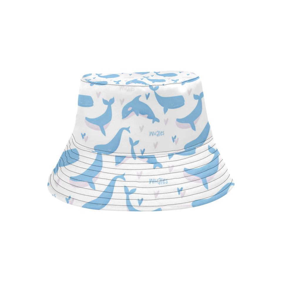Blue whale pattern Unisex Bucket Hat