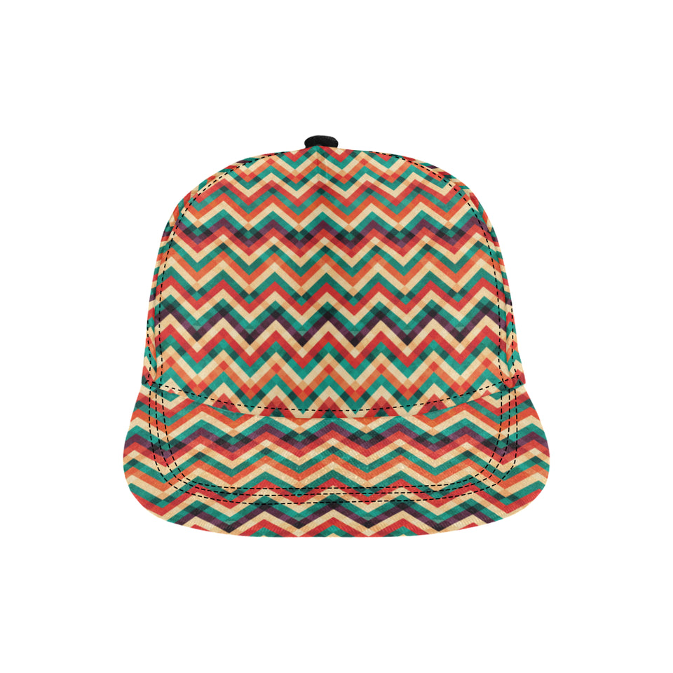 zigzag  chevron colorful pattern All Over Print Snapback Cap