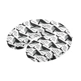 Black whale pattern U-Shaped Travel Neck Pillow