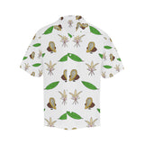 Color hand drawn cacao pattern Men's All Over Print Hawaiian Shirt