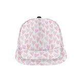 Watercolor pink heart pattern All Over Print Snapback Cap