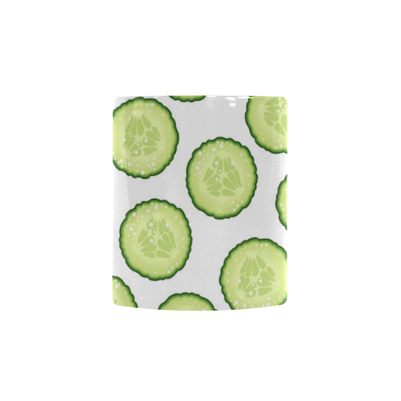 Cucumber slices pattern Morphing Mug Heat Changing Mug