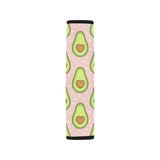 Avocado heart pink background Car Seat Belt Cover