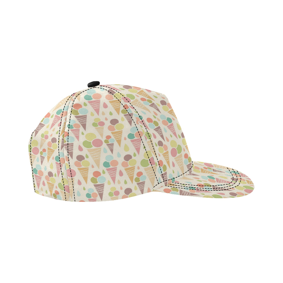 Ice cream cone pattern All Over Print Snapback Cap