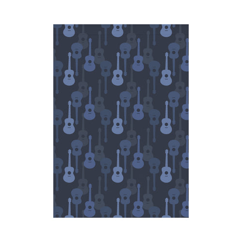 Blue Theme guitar pattern House Flag Garden Flag