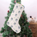 cute raccoons leaves pattern Christmas Stocking