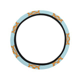 Pretzels Pattern Print Design 03 Car Steering Wheel Cover