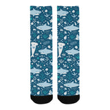 Cute shark pattern Crew Socks