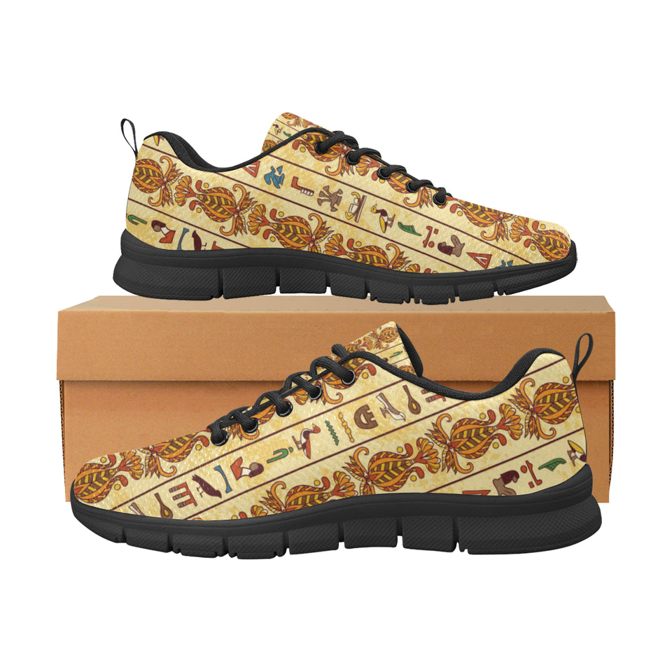 Egypt Hieroglyphics Pattern Print Design 04 Women's Sneaker Shoes