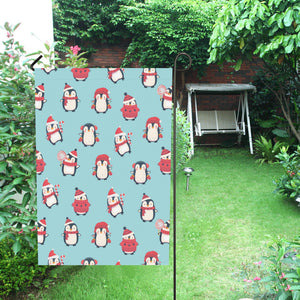 Cute penguin christmas design pattern House Flag Garden Flag