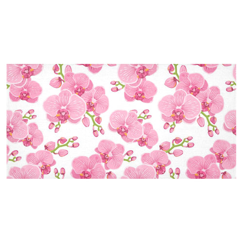 pink purple orchid pattern background Tablecloth