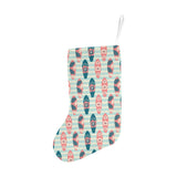 Surfboard Pattern Print Design 02 Christmas Stocking