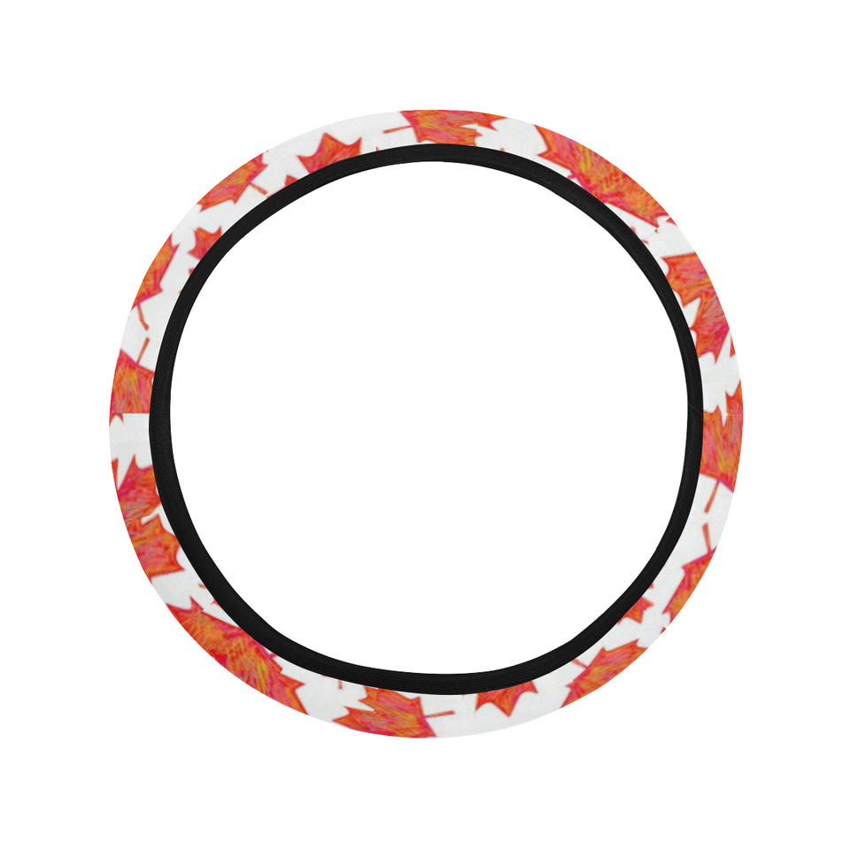 Canada Pattern Print Design 02 Car Steering Wheel Cover
