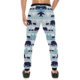 polar bear winter snow pattern Unisex Casual Sweatpants