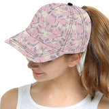 Japanese crane rose pattern All Over Print Snapback Cap