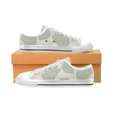Ginkgo leaves pattern Men's Low Top Shoes White