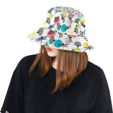 Dragonflies ginkgo leaves pattern Unisex Bucket Hat