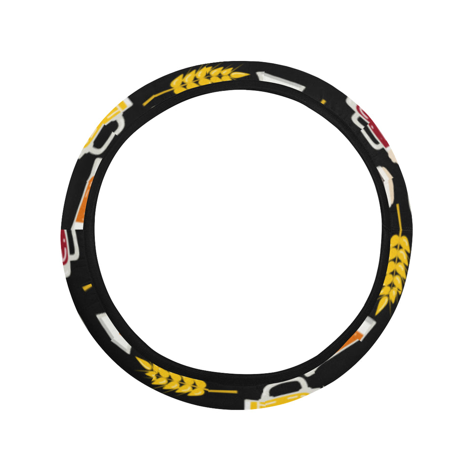 Beer type pattern Car Steering Wheel Cover